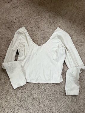 Align V neck long sleeve